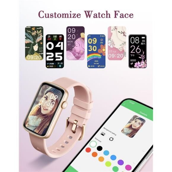 Fitness Watches for Women, LYNN2 Fitness Tracker with Heart Rate Monitor Blood - Picture 2 of 7